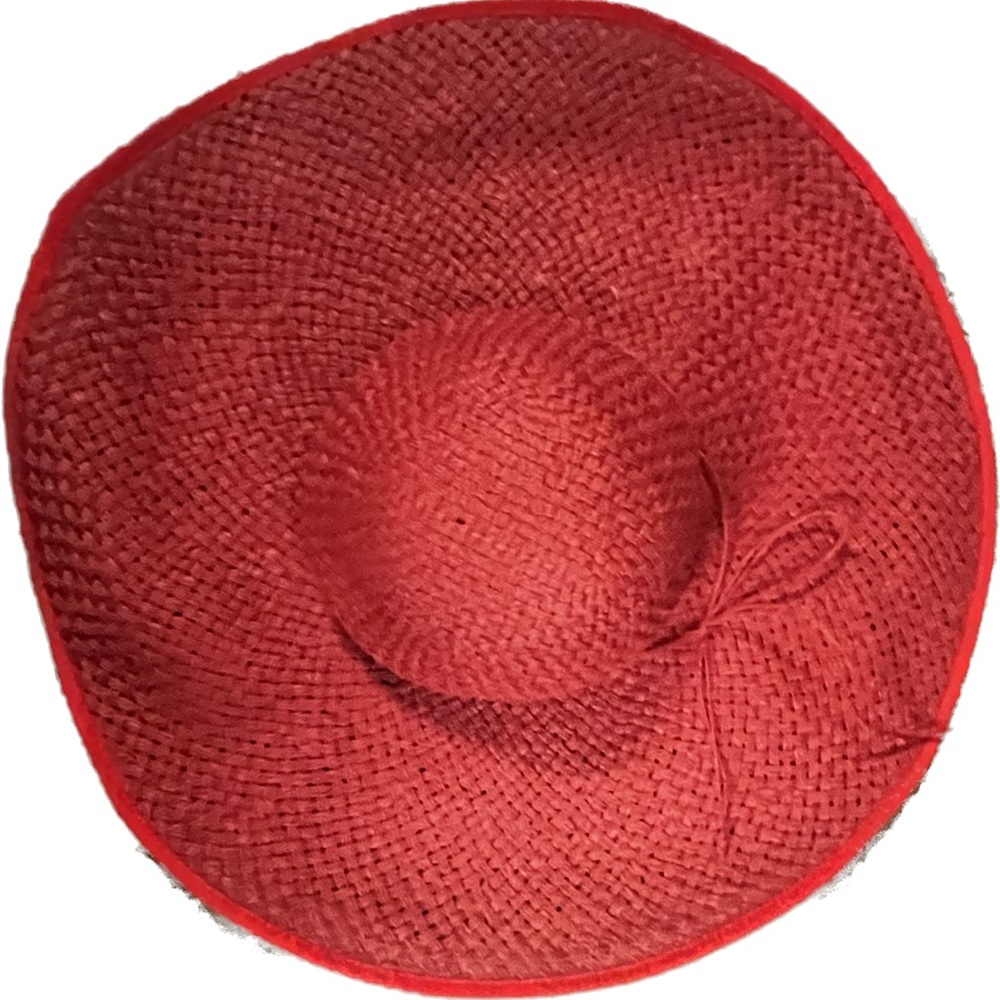 Women’s Vintage Red Straw Hat